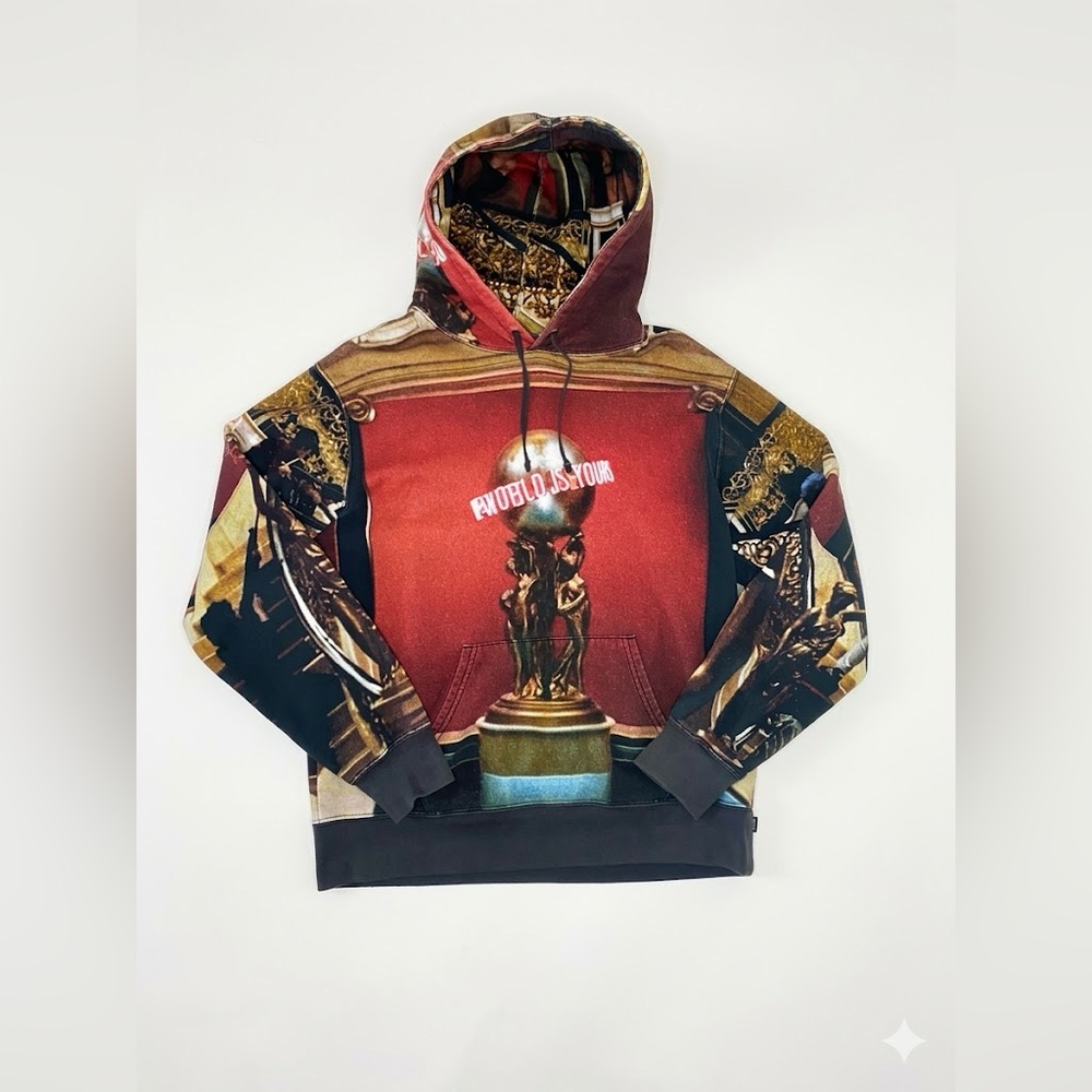 Supreme Scarface The World Is Yours Hoodie Multi Size XL Like New FW17 Authentic